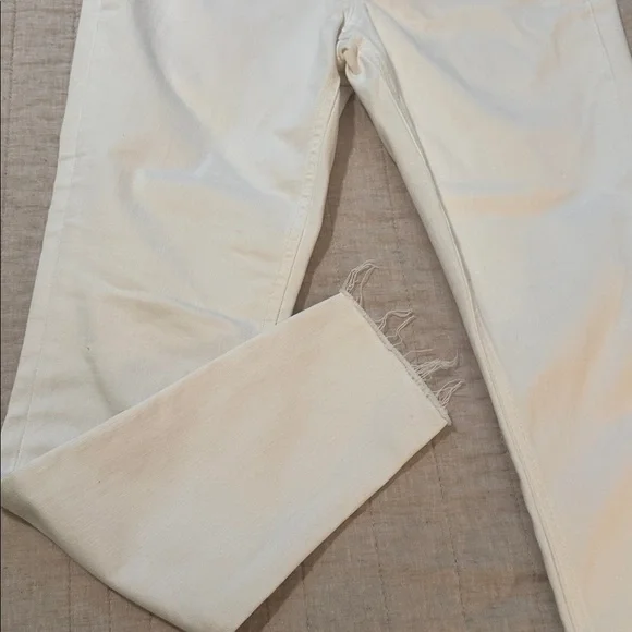 Old Navy white button fly jeans - Picture 2 of 6